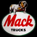 Mack Trucks Die Cut Porcelain Vintage Metal Sign