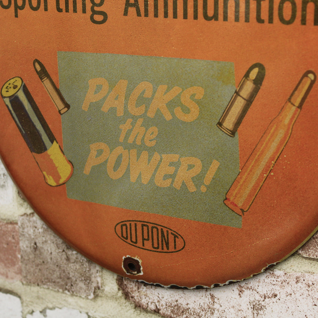 DuPont Peters Sporting Ammunition Porcelain Enamel Sign (12in)