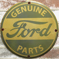 Genuine Ford Parts Light Blue Porcelain Enamel Sign (12in)