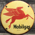 Mobilgas Red Pegasus Porcelain Enamel Sign (12in)