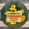 For Extra Service Standard Gasoline Mickey Mouse Porcelain Sign