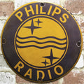 Philips Radio Vintage Porcelain Enamel Sign (12in)