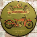 Old Indians Never Die Porcelain Enamel Sign (12in)
