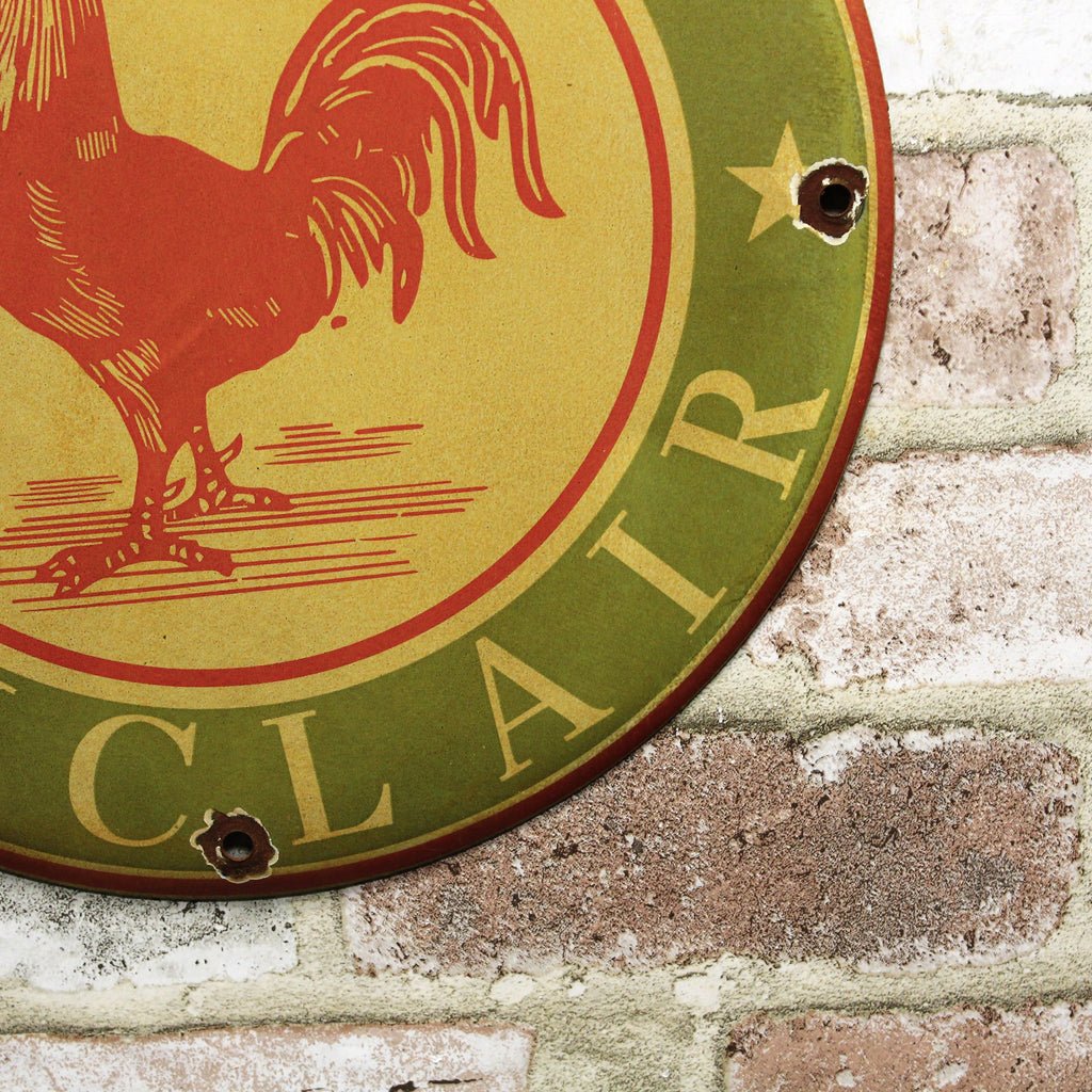 Productos Sinclair Vintage Farm Porcelain Enamel Sign (12in)