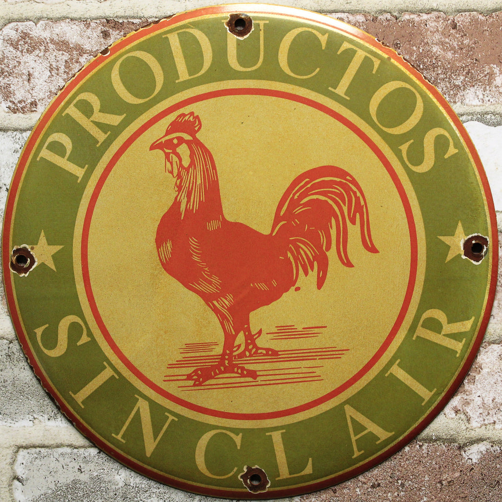 Productos Sinclair Vintage Farm Porcelain Enamel Sign (12in)