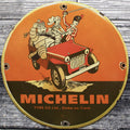 Michelin Tyre Co. Stoke on Trent Bibendum Porcelain Enamel Sign (12in)