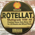 Shell Rotella T Porcelain Enamel Sign (12in)