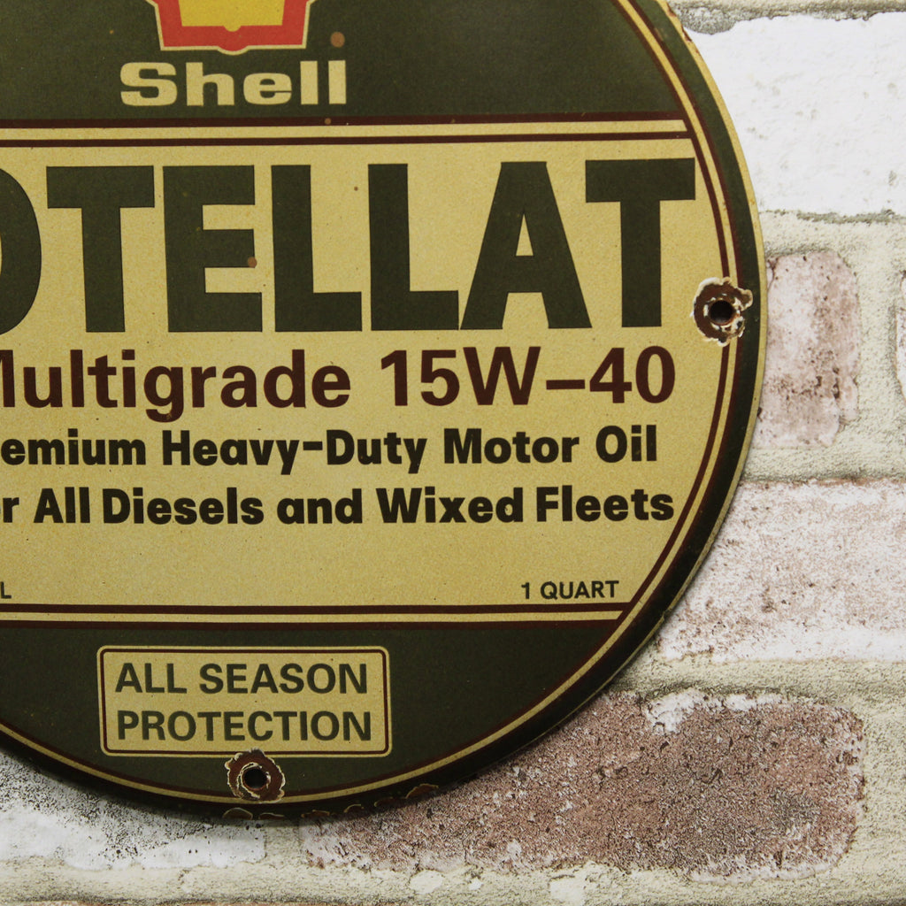 Shell Rotella T Porcelain Enamel Sign (12in)