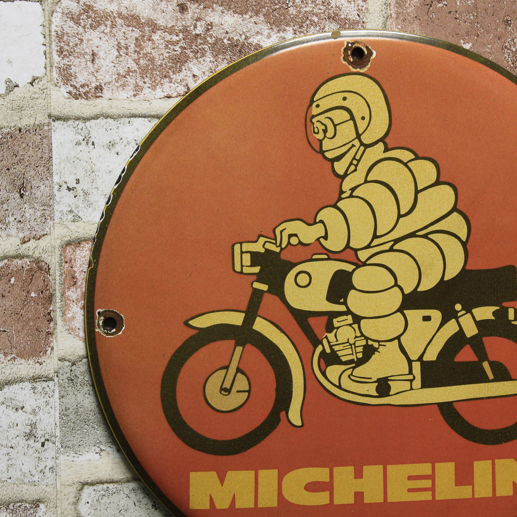 Michelin Bibendum Porcelain Enamel Sign (12in)