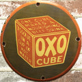 OXO Cube Beef Drink Porcelain Enamel Sign (12in)