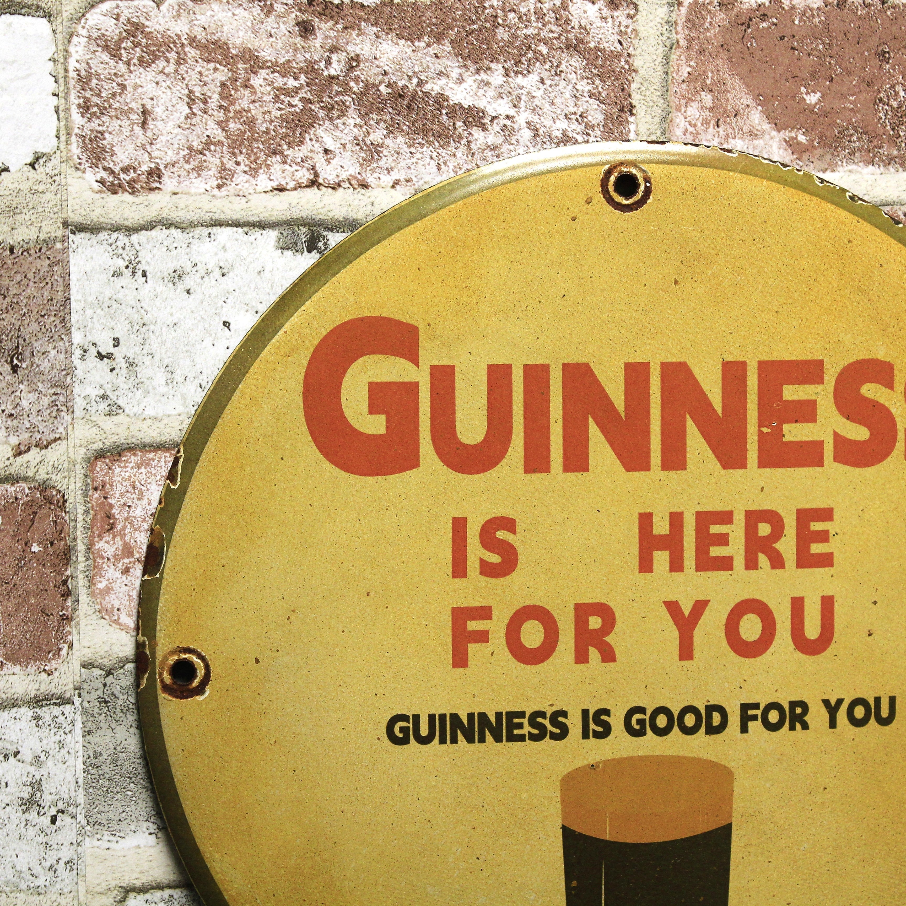 Guinness Is Good For You Porcelain Enamel Sign (12in)