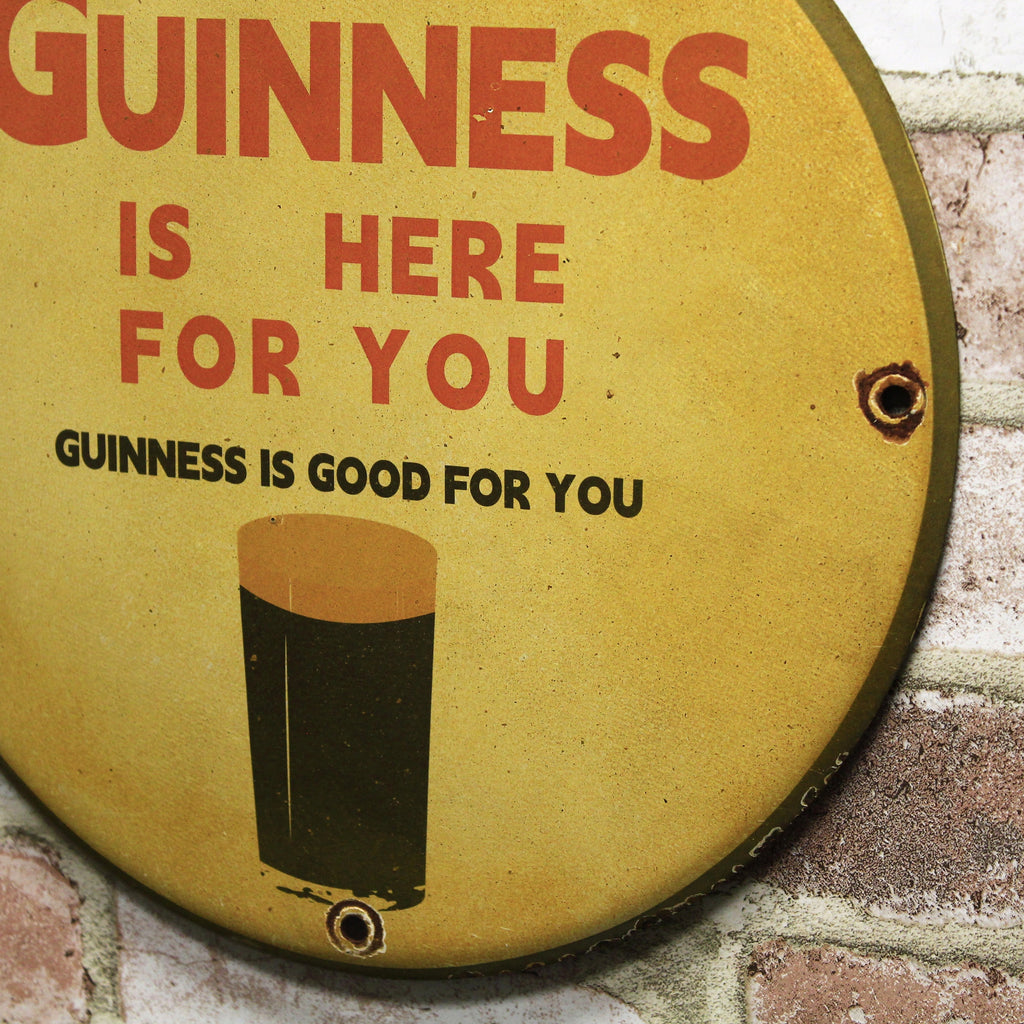 Guinness Is Good For You Porcelain Enamel Sign (12in)