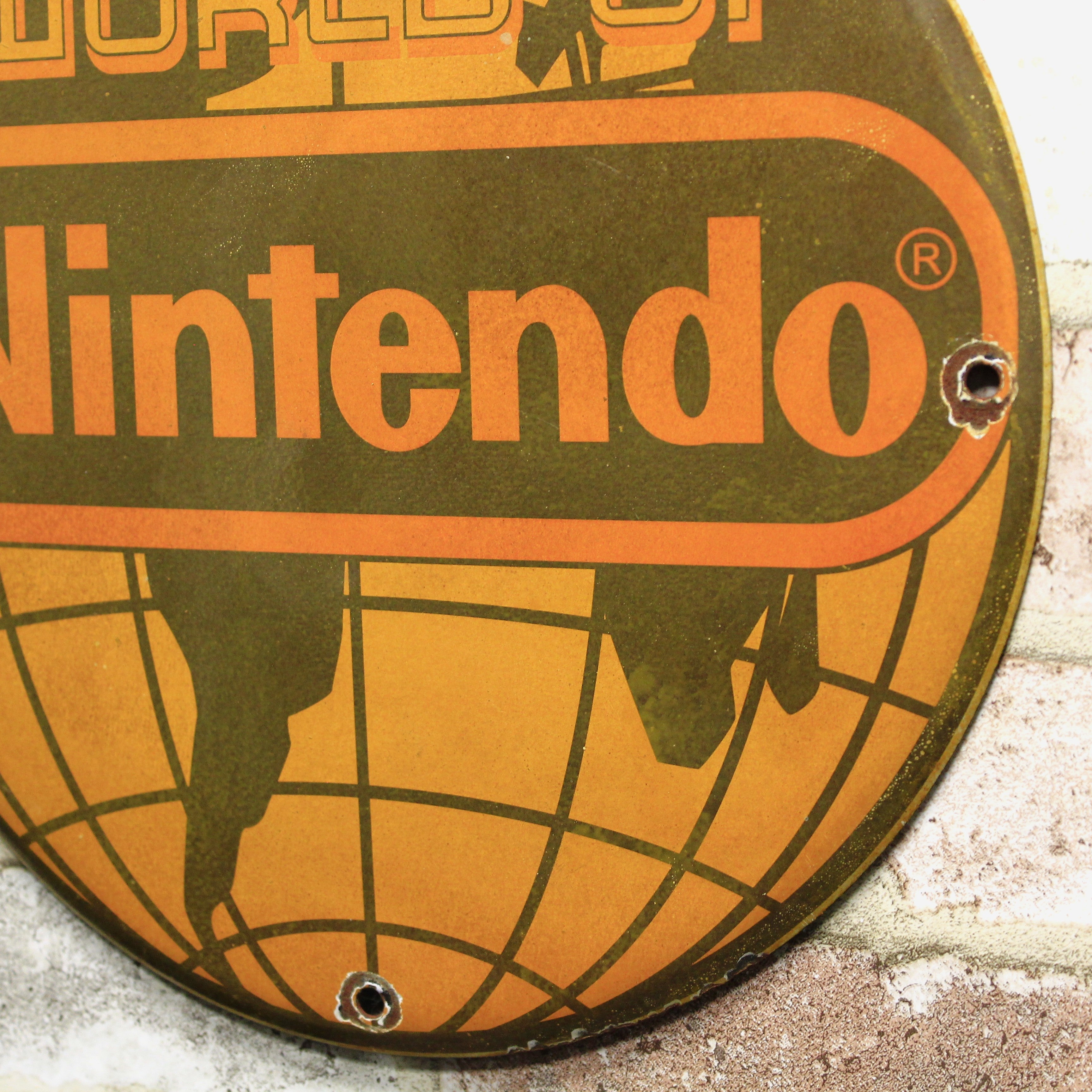 World of Nintendo Vintage Games Porcelain Enamel Sign (12in)