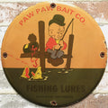 Paw Paw Bait Co Elmer Fudd Porcelain Enamel Sign (12in)