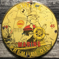 Shell Marine Premium Oil with Captain Popeye Porcelain Enamel Sign (12in)