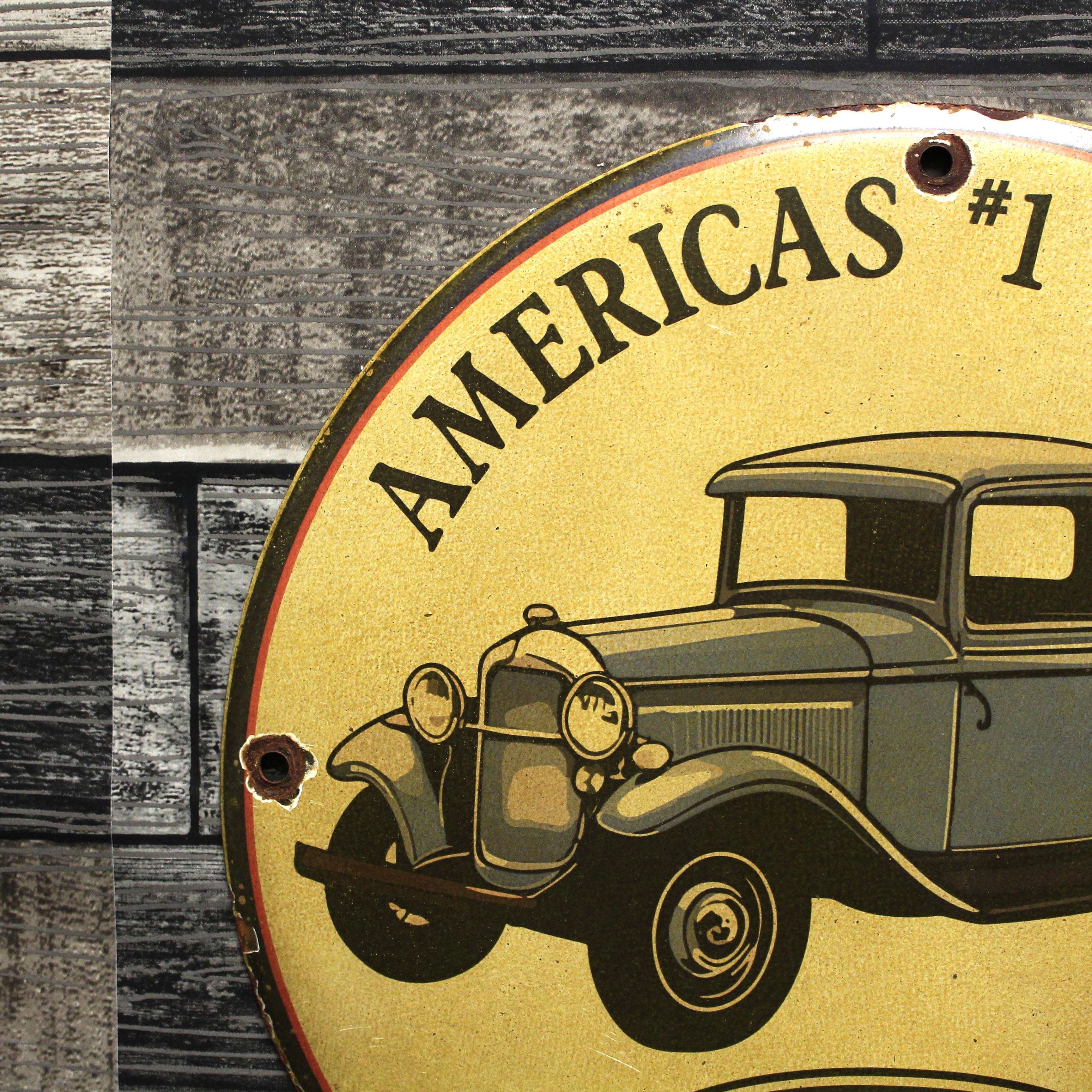 Ford America's #1 Truck Since 1917 Porcelain Enamel Sign (12in)