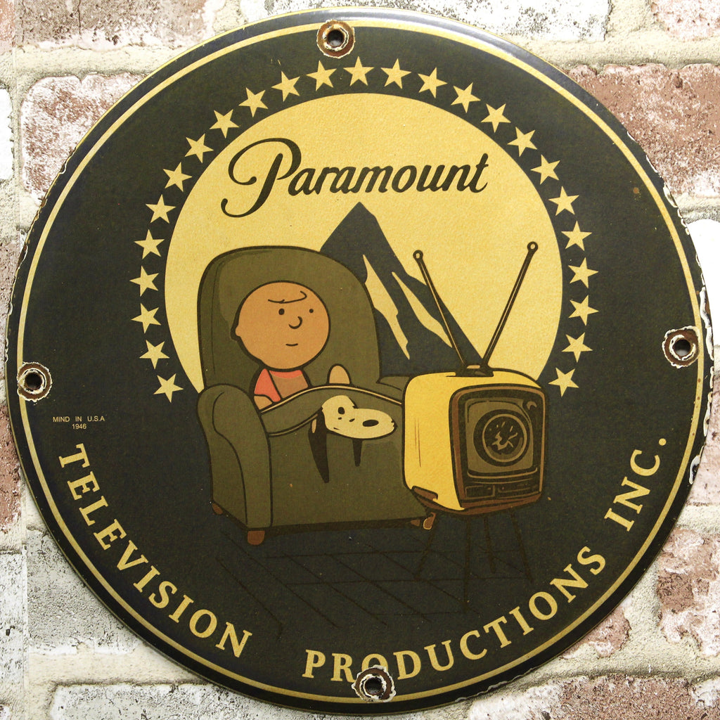 Paramount Television Productions Porcelain Enamel Sign (12in)