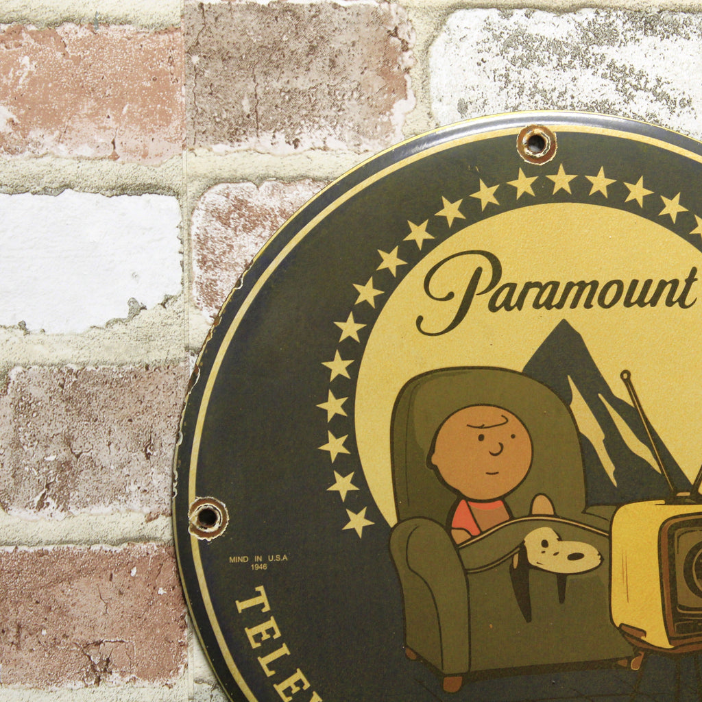 Paramount Television Productions Porcelain Enamel Sign (12in)