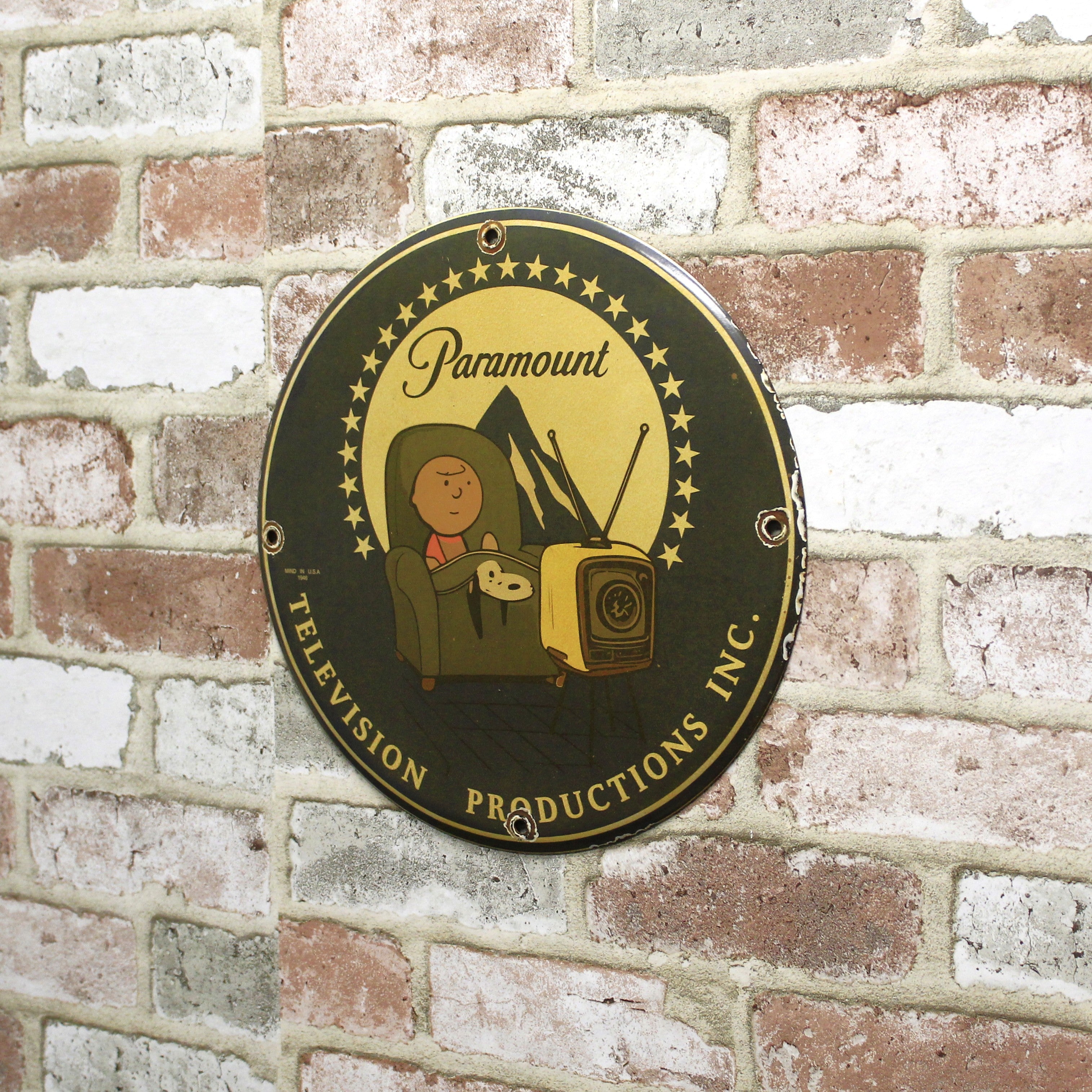 Paramount Television Productions Porcelain Enamel Sign (12in)