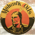 Mohawk Oils Porcelain Enamel Sign (12in)