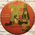Mountain Dew It'll Tickle Your Innards Porcelain Enamel Sign (12in)