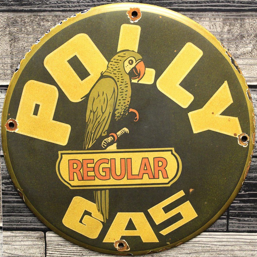 Polly Regular Gas Porcelain Enamel Sign (12in)