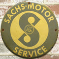 Sachs Motor Service Porcelain Enamel Sign (12in)
