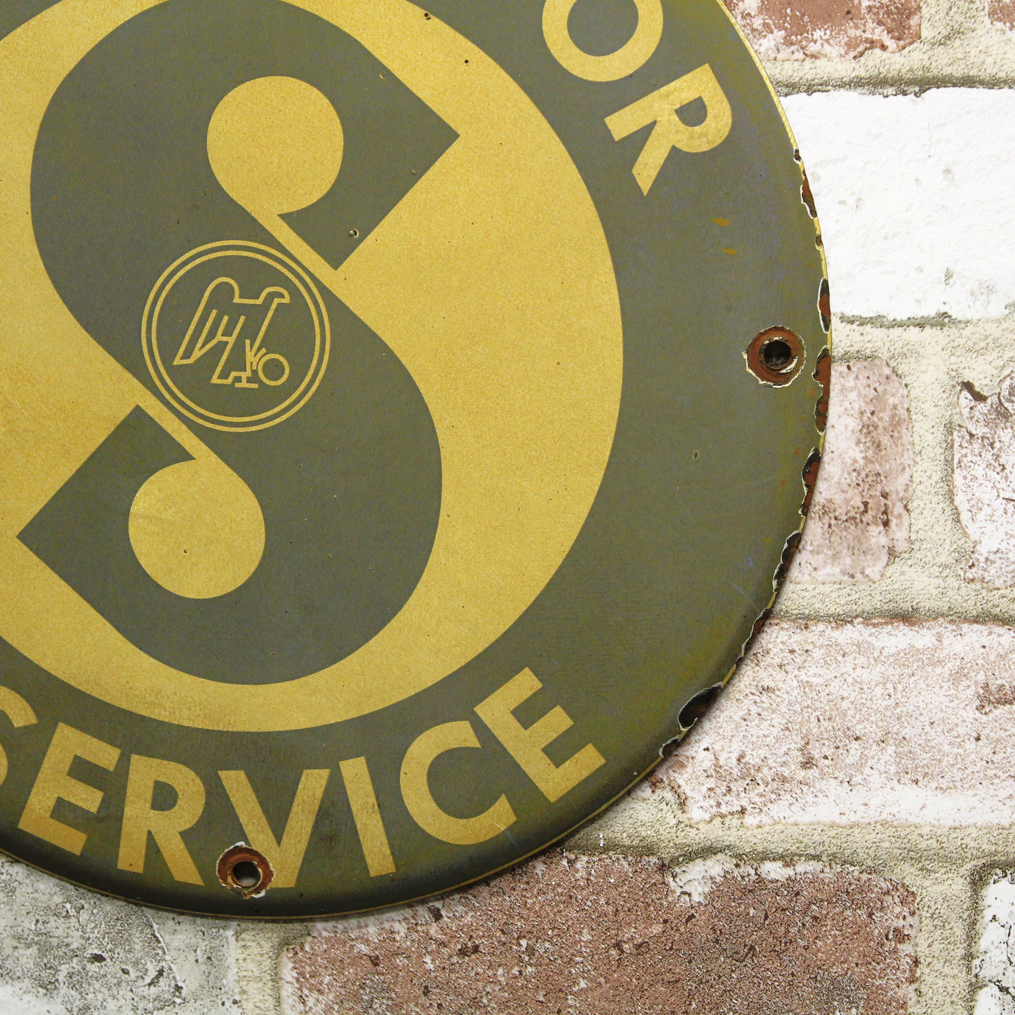 Sachs Motor Service Porcelain Enamel Sign (12in)