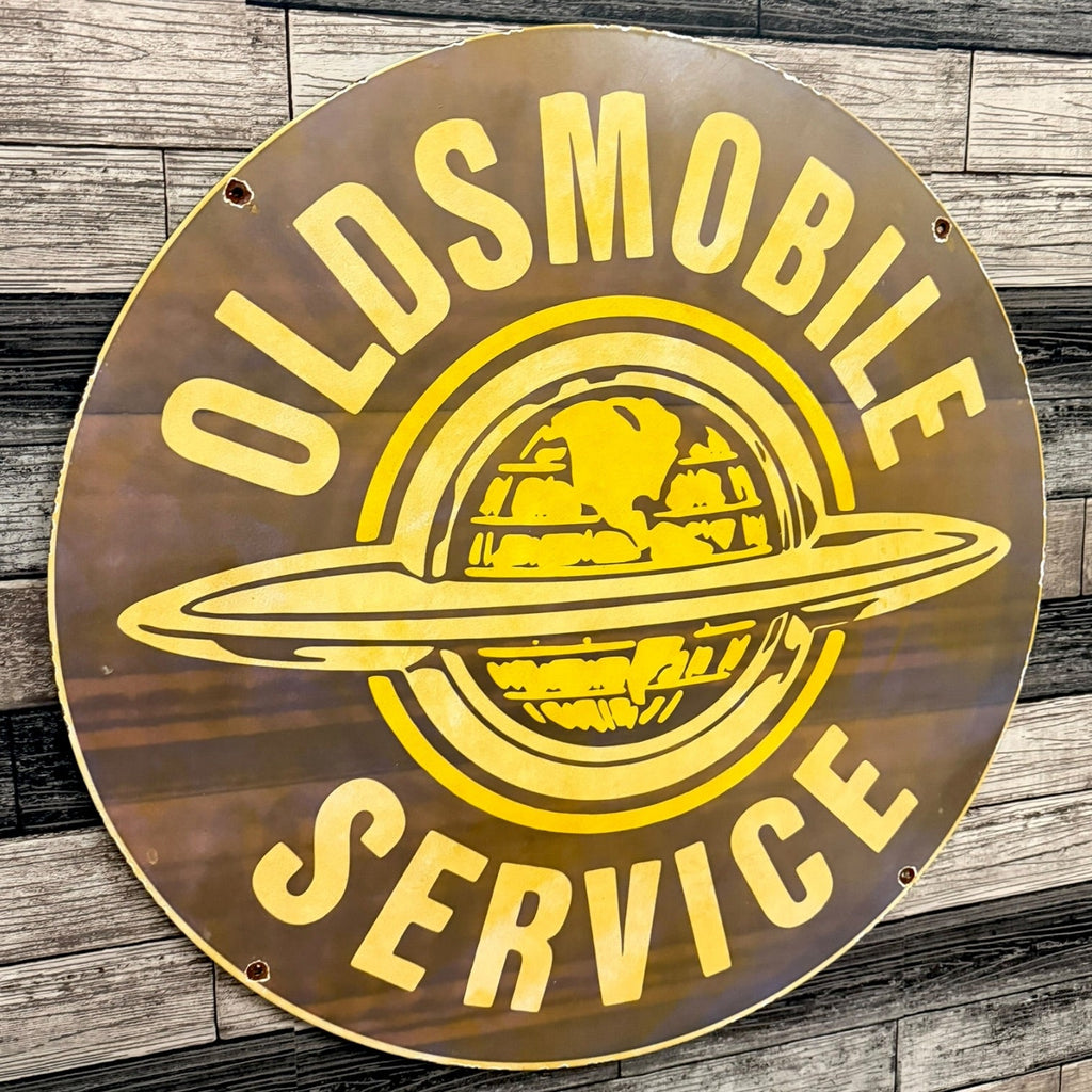 Oldsmobile Dealership Large Porcelain Enamel Advertising