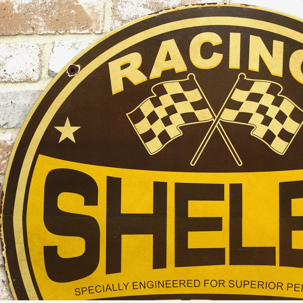 2Ft Shelby American Racing 1962 Porcelain Enamel Sign (24-Inch)