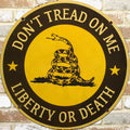 2Ft Don't Tread On Me Liberty or Death Porcelain Enamel Sign (24-Inch)