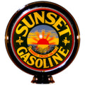 Sunset Gasoline Lighted Globe Gas Pump Topper
