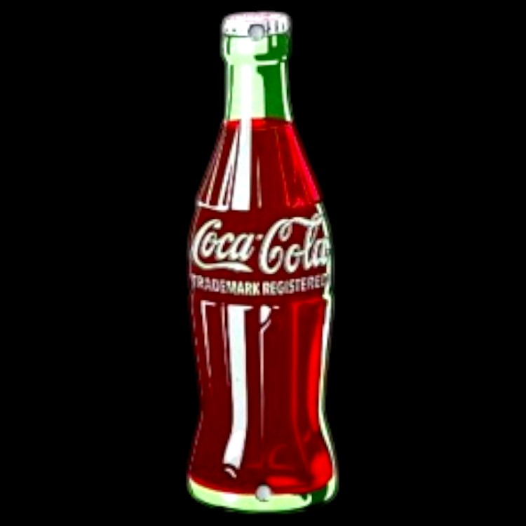 Classic Porcelain Coca-Cola Die Cut Metal Soda Pop Bottle Sign