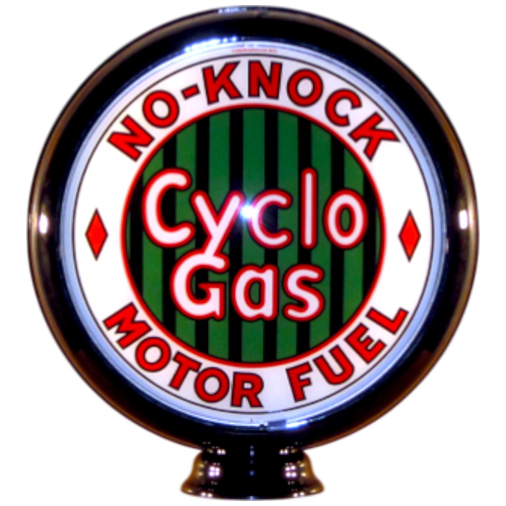 Cyclo Gas No-Knock Lighted Globe Gas Pump Topper