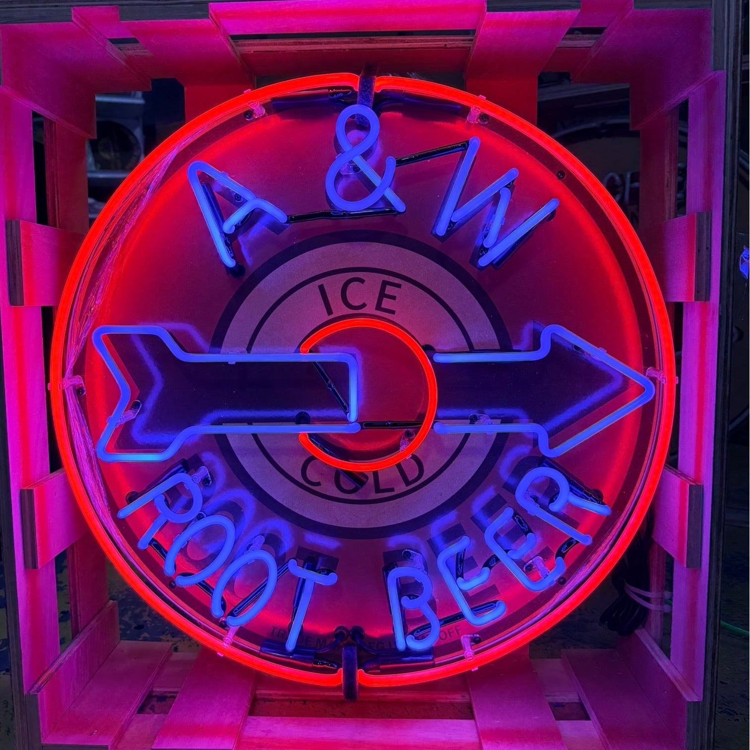 A&W Root Beer Neon Porcelain Sign - Real Glass, Premium Enamel, Metal Can - Vintage Soda Advertising