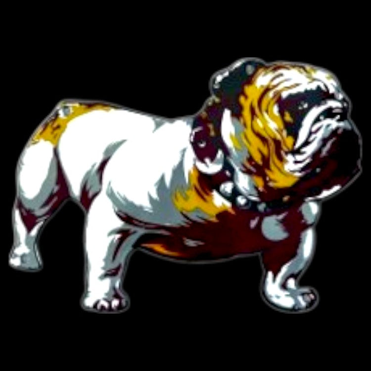 Mack Trucks Bulldog Die Cut Porcelain Vintage Metal Sign