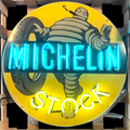 Michelin Man Stock Tires Neon Porcelain Enamel Sign