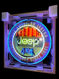Jeep 4x4 American Legend Since 1941 Single-Sided Neon Porcelain Box Sign