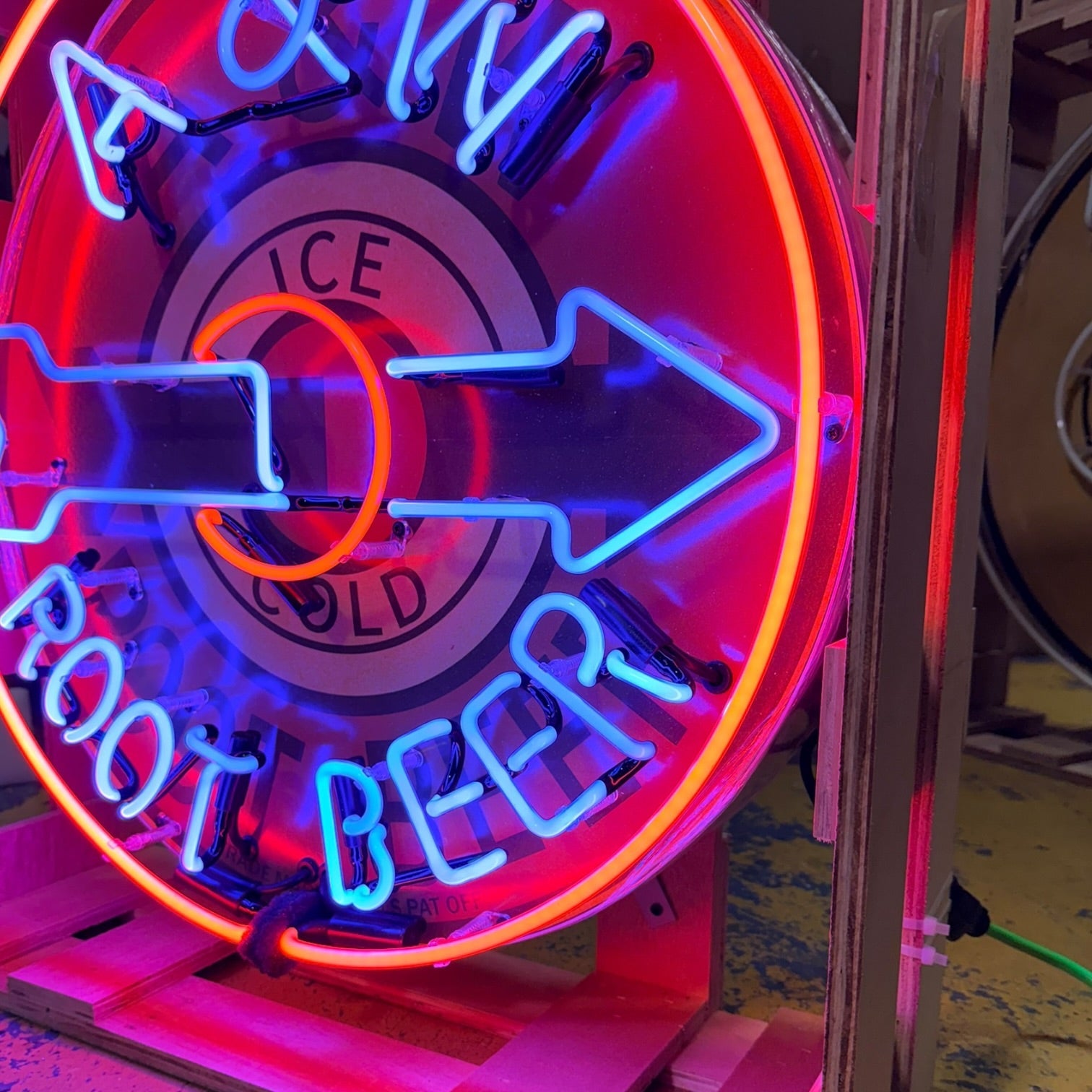 A&W Root Beer Neon Porcelain Sign - Real Glass, Premium Enamel, Metal Can - Vintage Soda Advertising