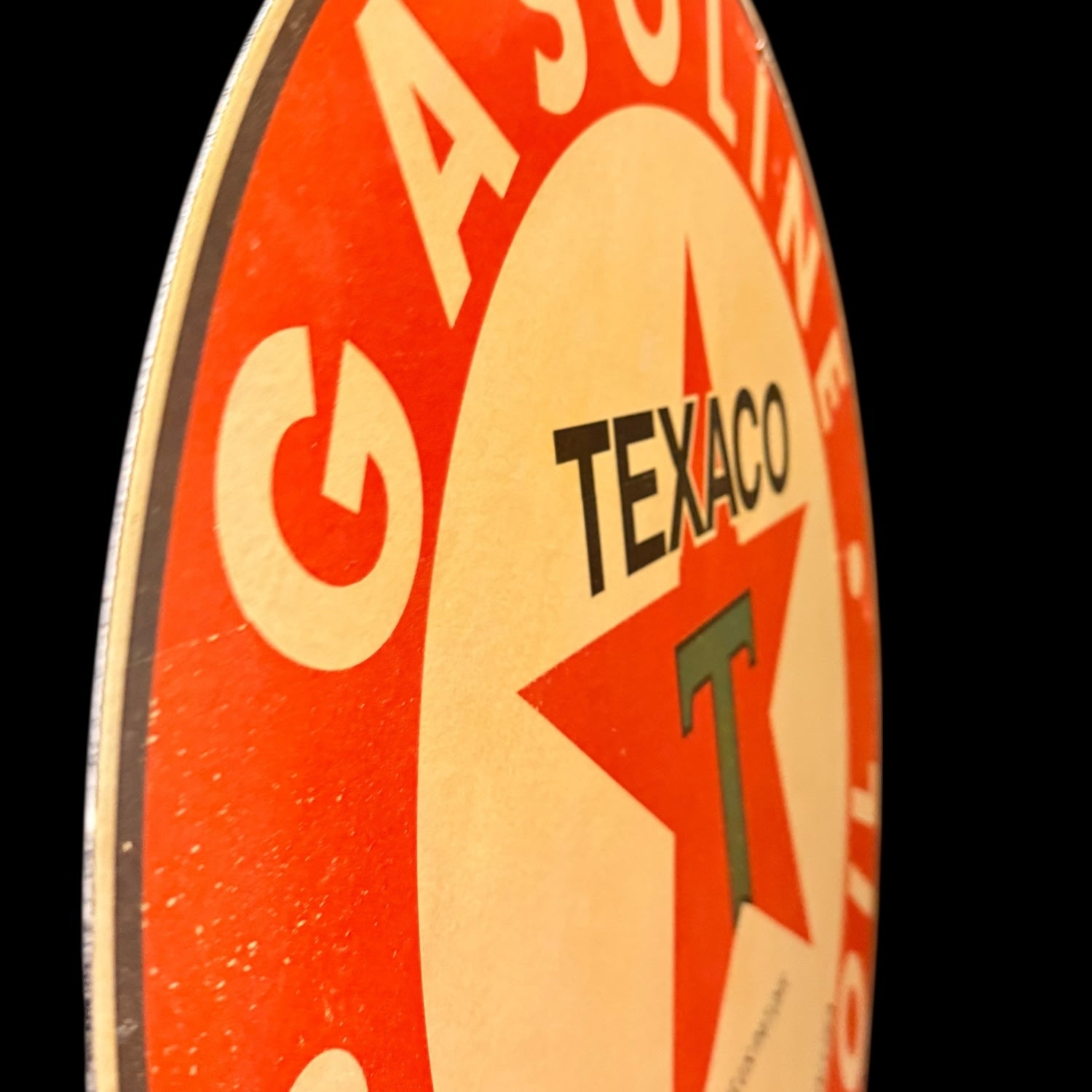 *Limited* Texaco Gasoline Double-Sided Large Porcelain Enamel on Steel (DS 30-Inch)