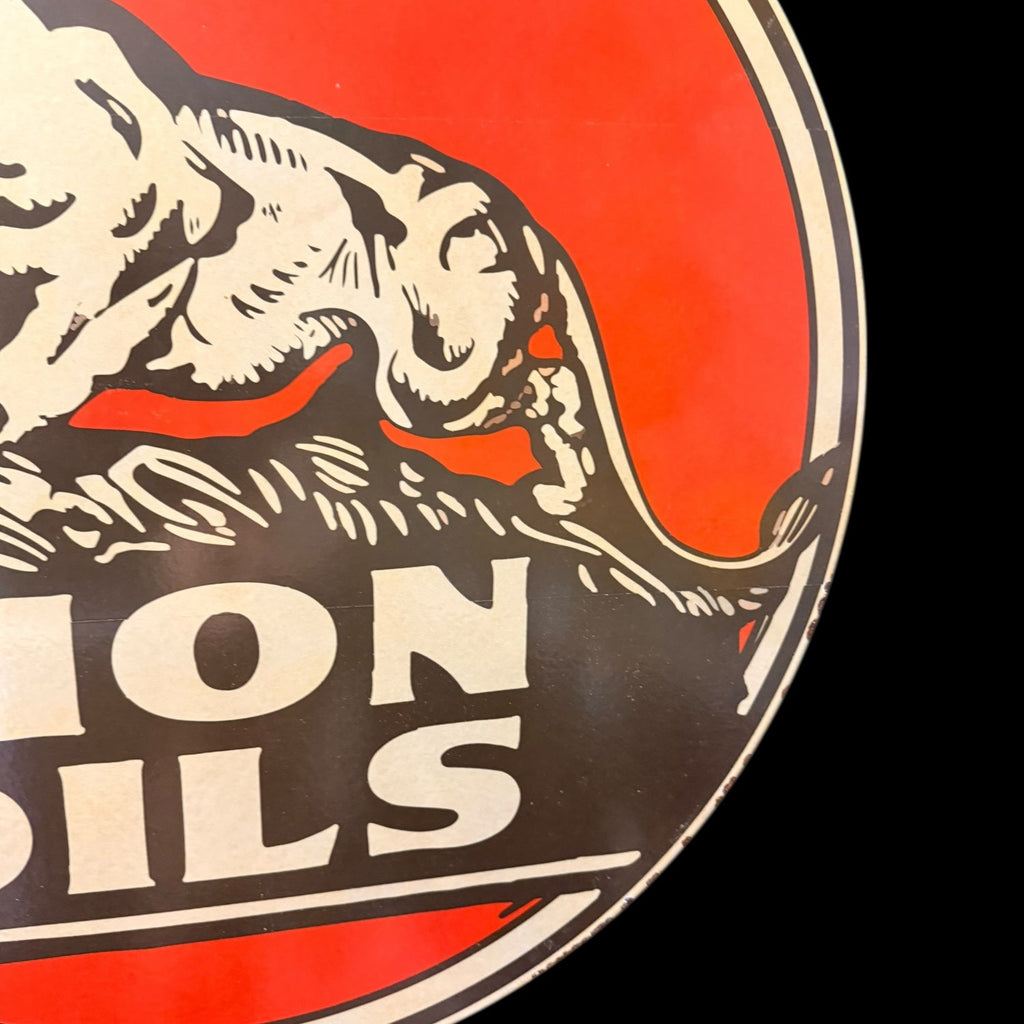 *Limited* Lion Oils Double-Sided Large Porcelain Enamel on Steel (DS 30-Inch)