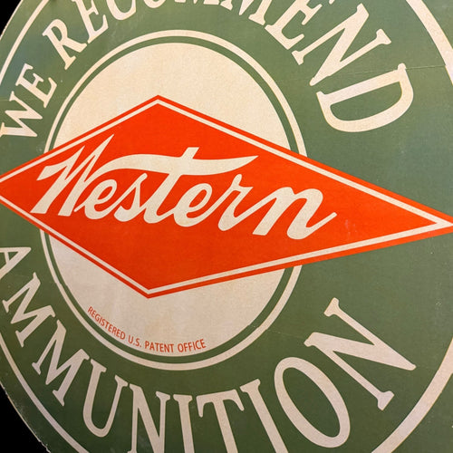 *Limited* Western Ammunition Double-Sided Large Porcelain Enamel on Steel (DS 30-Inch)