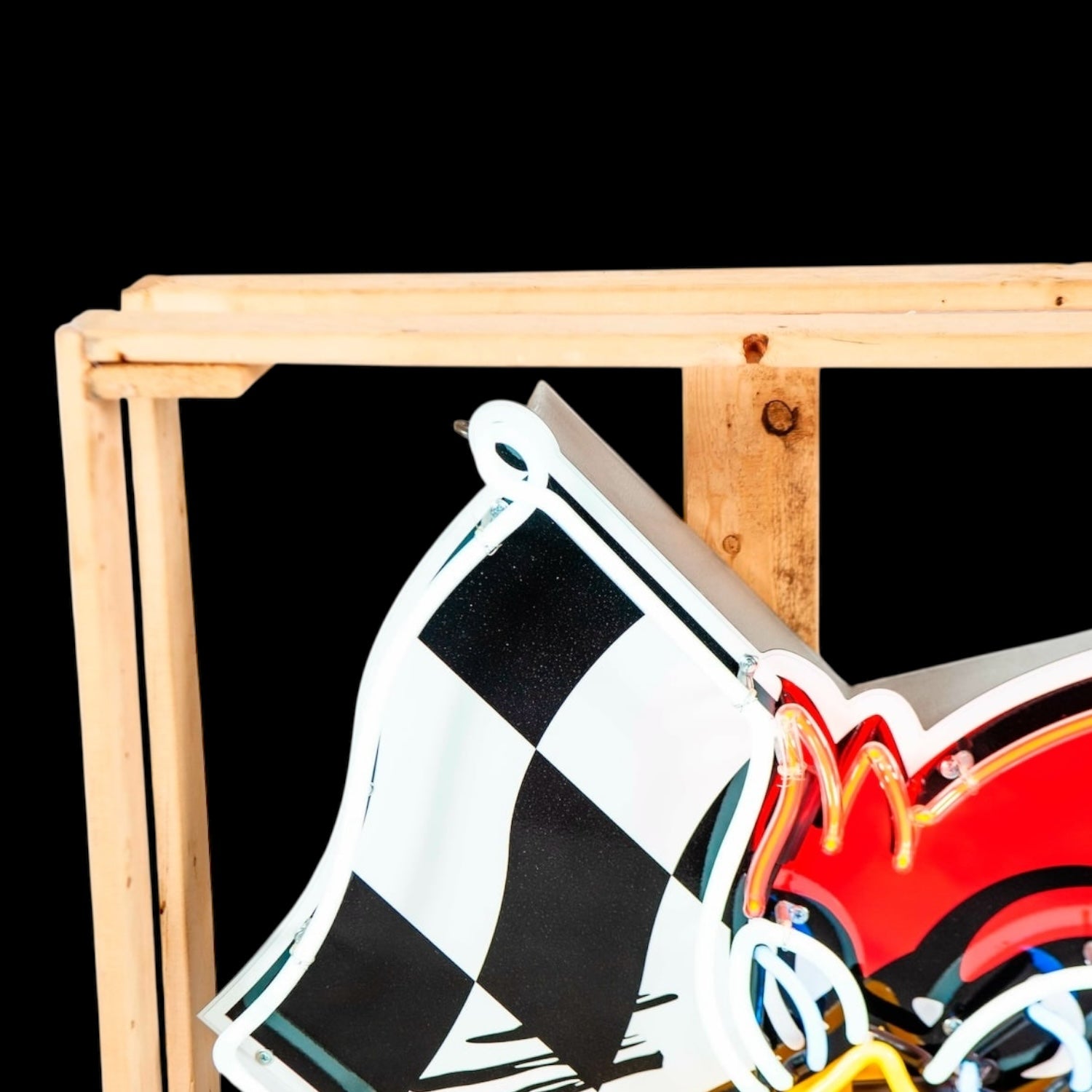 Mr. Horsepower Large Neon Sign - Vintage Hot Rod Garage - Real Glass, Porcelain, Die Cut Can