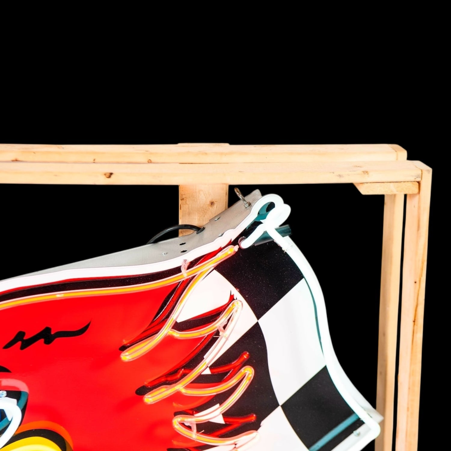 Mr. Horsepower Large Neon Sign - Vintage Hot Rod Garage - Real Glass, Porcelain, Die Cut Can
