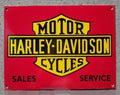 Harley Davidson Motorcycles Panel Porcelain Enamel Vintage Metal Reproduction