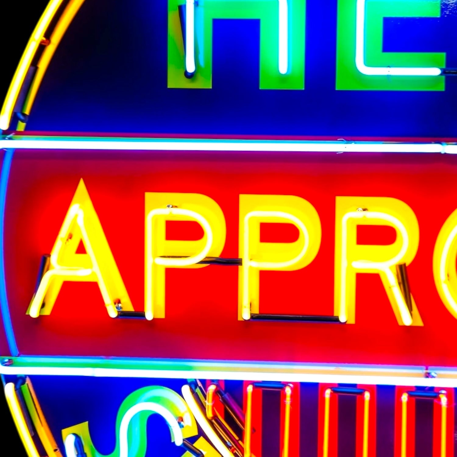 Hemi Approved Superbird - Vintage Dealer Display Real Neon Porcelain Can (24" - 48")