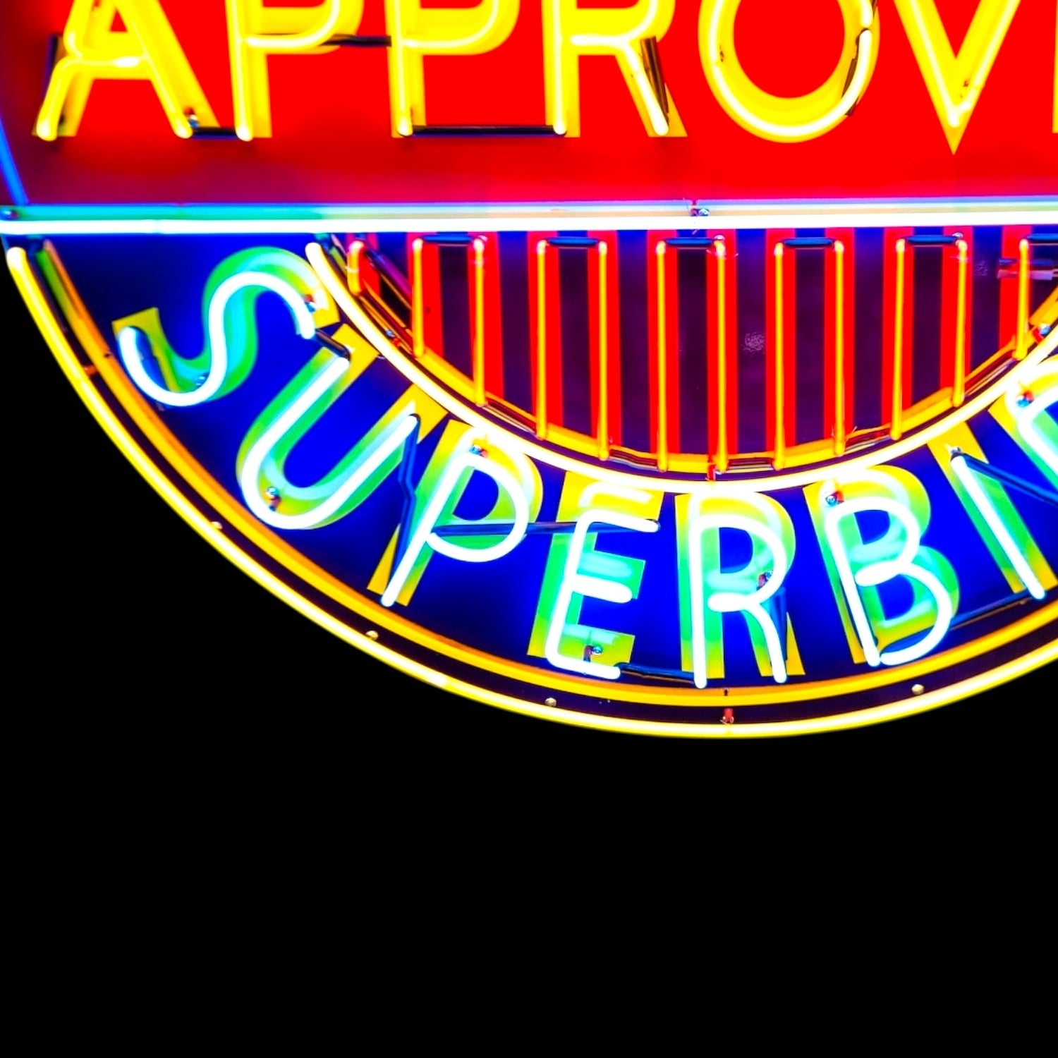 Hemi Approved Superbird - Vintage Dealer Display Real Neon Porcelain Can (24" - 48")