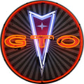 Pontiac GTO Single-Sided Neon Porcelain Box Sign