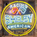 Shelby American Racing 1962 Neon Porcelain Sign with Can