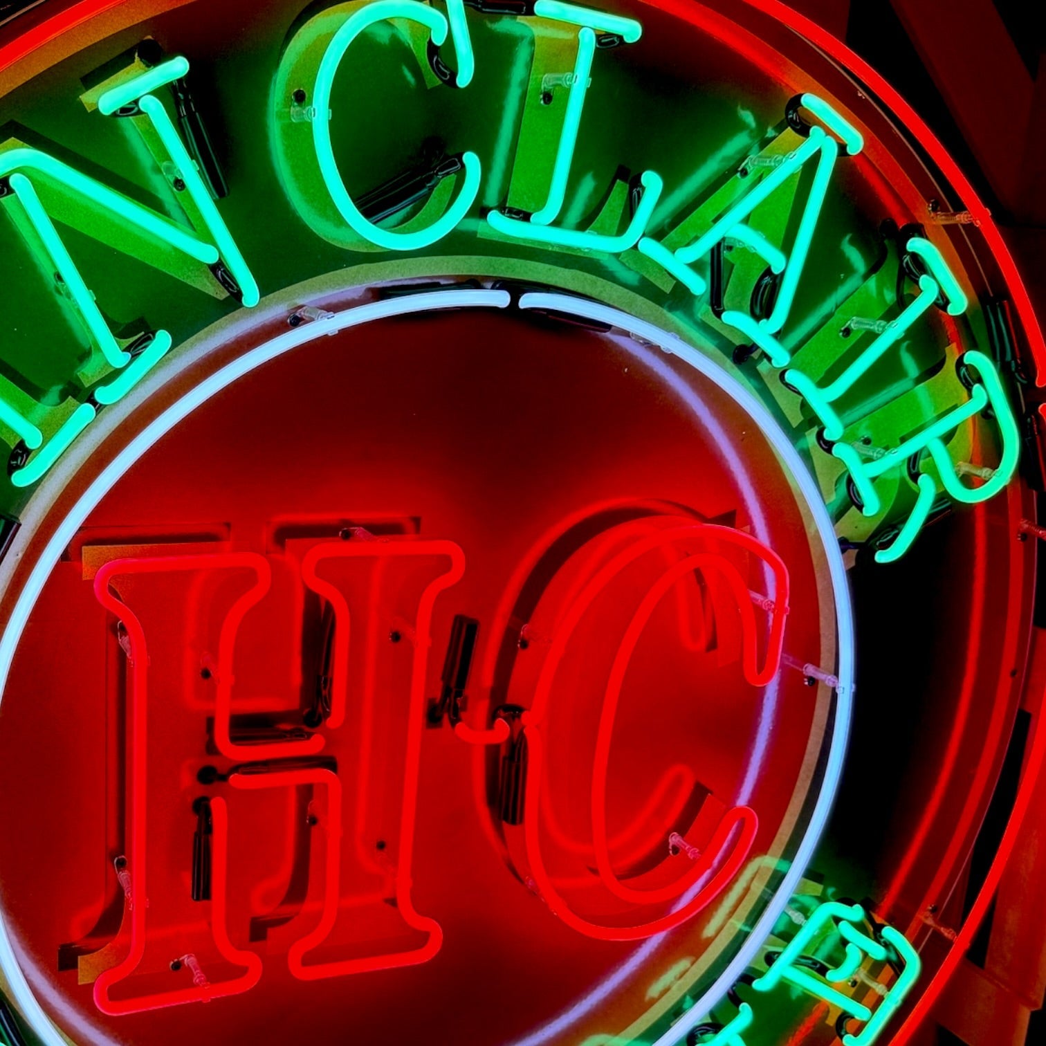 Sinclair HC Gasoline Neon Porcelain Sign with Can